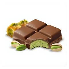 Chocolate Miskets Dubai (Pistacho con Chocolate con Leche) 100 g 72 uds/Caja (12x6)
