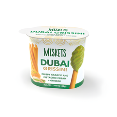 Miskets Pistacho Dubai y Grissini Dip n Go 42 g 48 piezas / Caja (12x4)