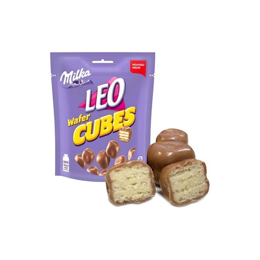 Cubitos de oblea Milka Leo 150 g 8 uds/caja