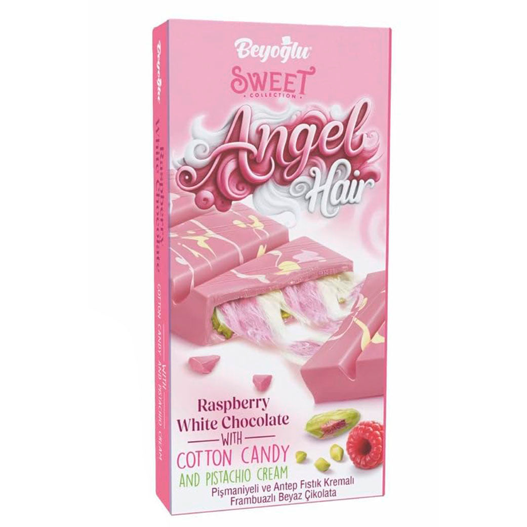 Beyoglu Angel Hair Raspberry White Chocolate 170g – 36 Piezas