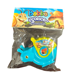 Bobbo Snail Licorice Sour Belt 100g – 72 Piezas