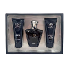 Afnan Turathi Blue For Men EDP Spray 90ml & Shower Gel 100ml & After Shave Balm 100ml – 3 Piezas