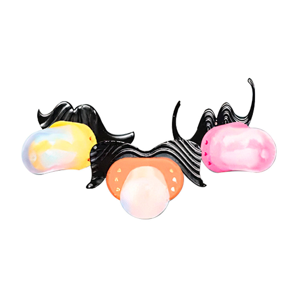 Bobbo Moustache Pacifier Candy Tutti Frutti 14g – 360 Piezas