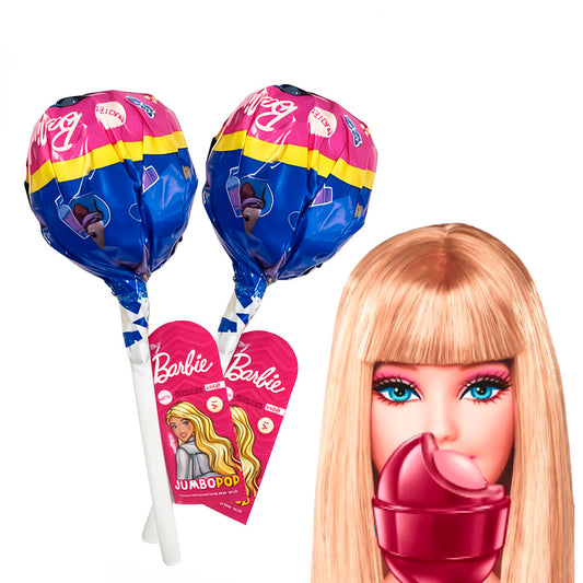Barbie Jumbo Pop Lollipop 16g – 96 Piezas