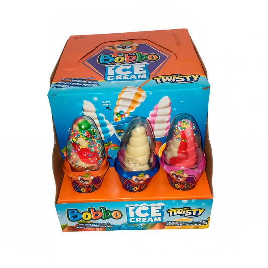 Bobbo Ice Cream Twisty 9g – 144 Piezas