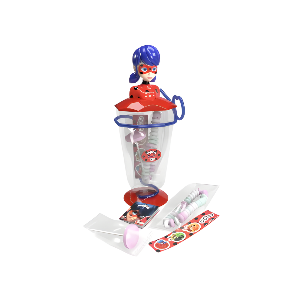 Vaso de caramelos milagrosos de 28 g, expositor de 16 unidades (8 x 2 unidades)