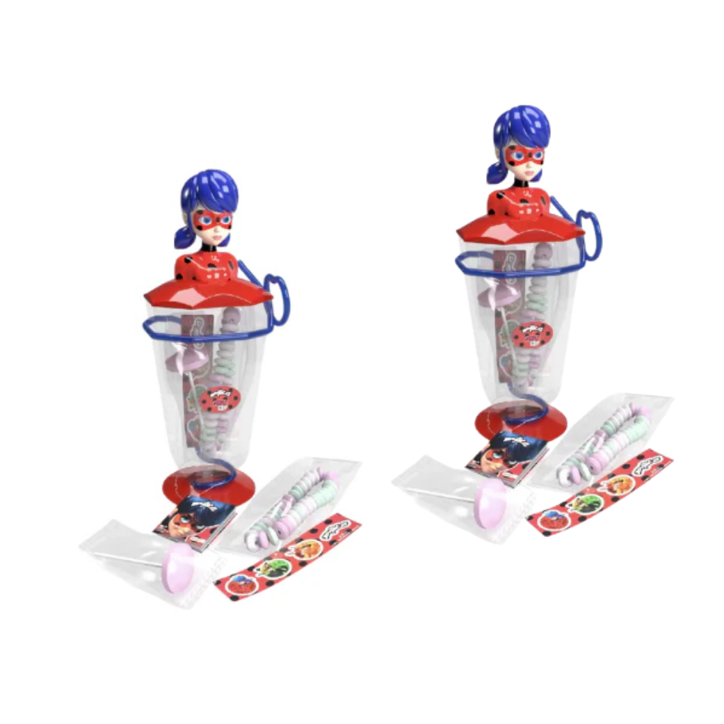 Vaso de caramelos milagrosos de 28 g, expositor de 16 unidades (8 x 2 unidades)