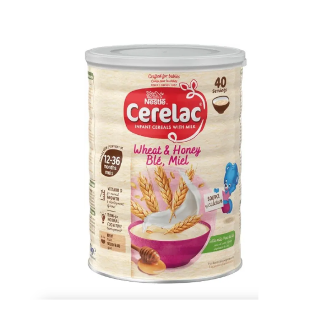 Nestlé Cerelac Miel y Trigo con Leche (12 Meses+) 400g 24 uds/Caja