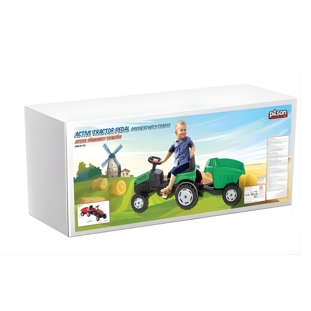 Tractor de pedales activo Pilsan verde