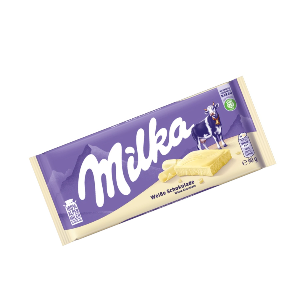 Chocolate Blanco Milka 90g 24 uds/Caja