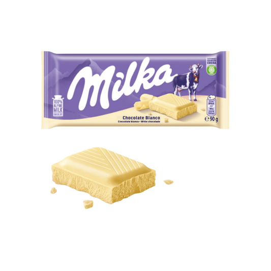 Chocolate Blanco Milka 90g 24 uds/Caja