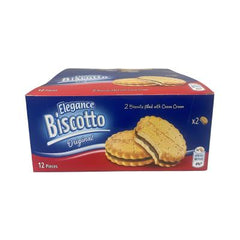 Elegance Biscotto Cocoa Biscuit Original 34g (2 bolsas) 144 piezas (12x12)
