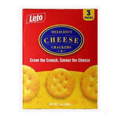 Leto Delicious Cheese Crackers 180g 10piezas