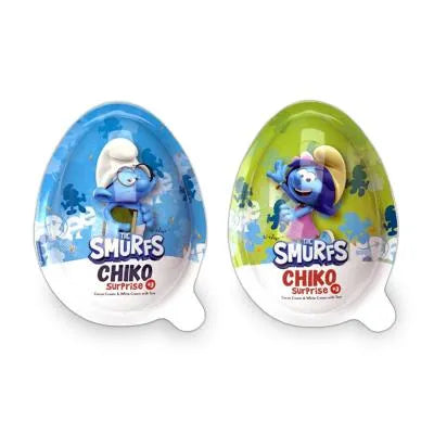 Smurfs Chiko Surprise Egg 20g Floor Display 128 piezas